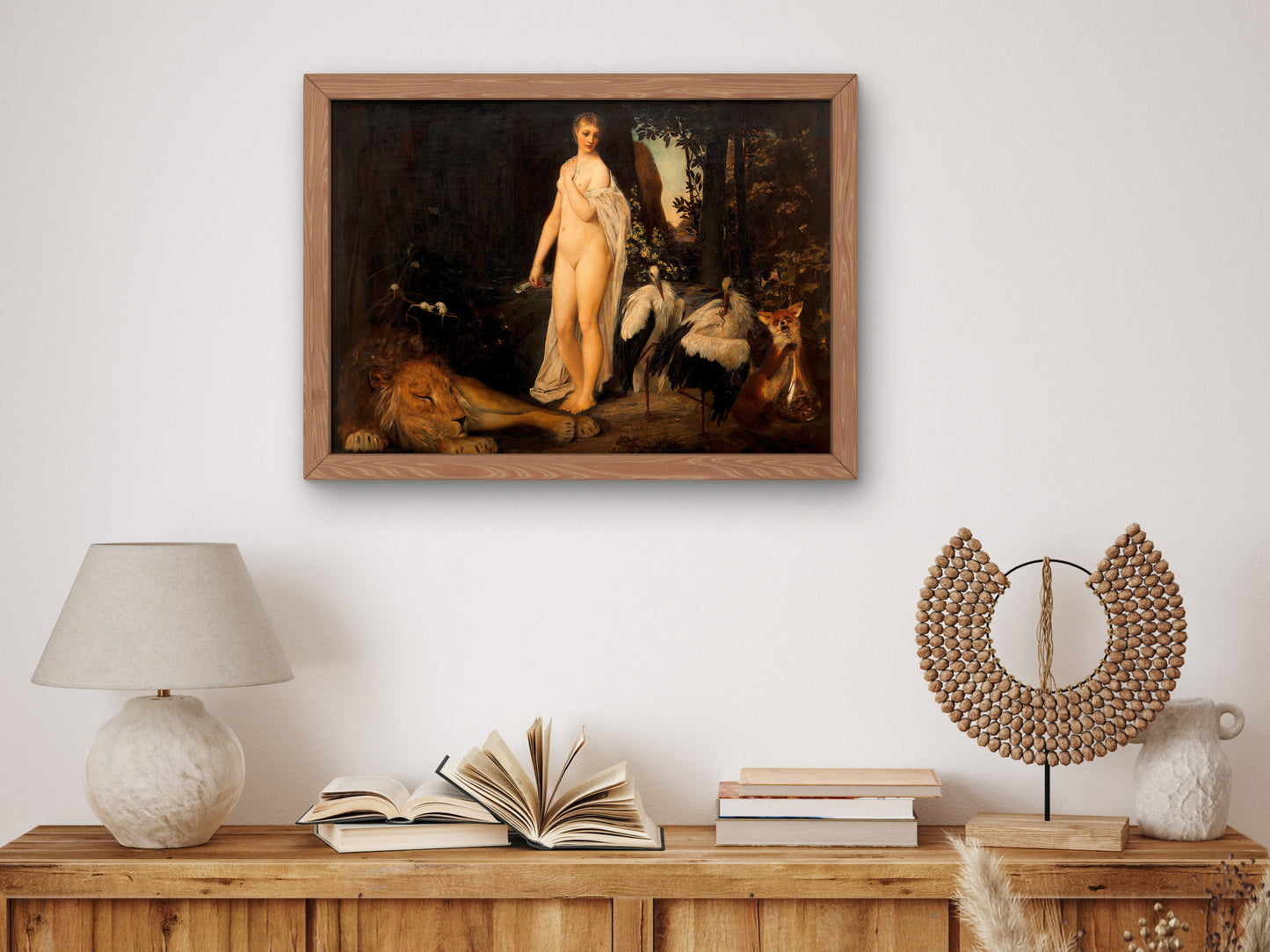 Fable by Gustav Klimt 1883, Wall Art Print, Fine Art Reproduction, Museum Quality Decor, Poster