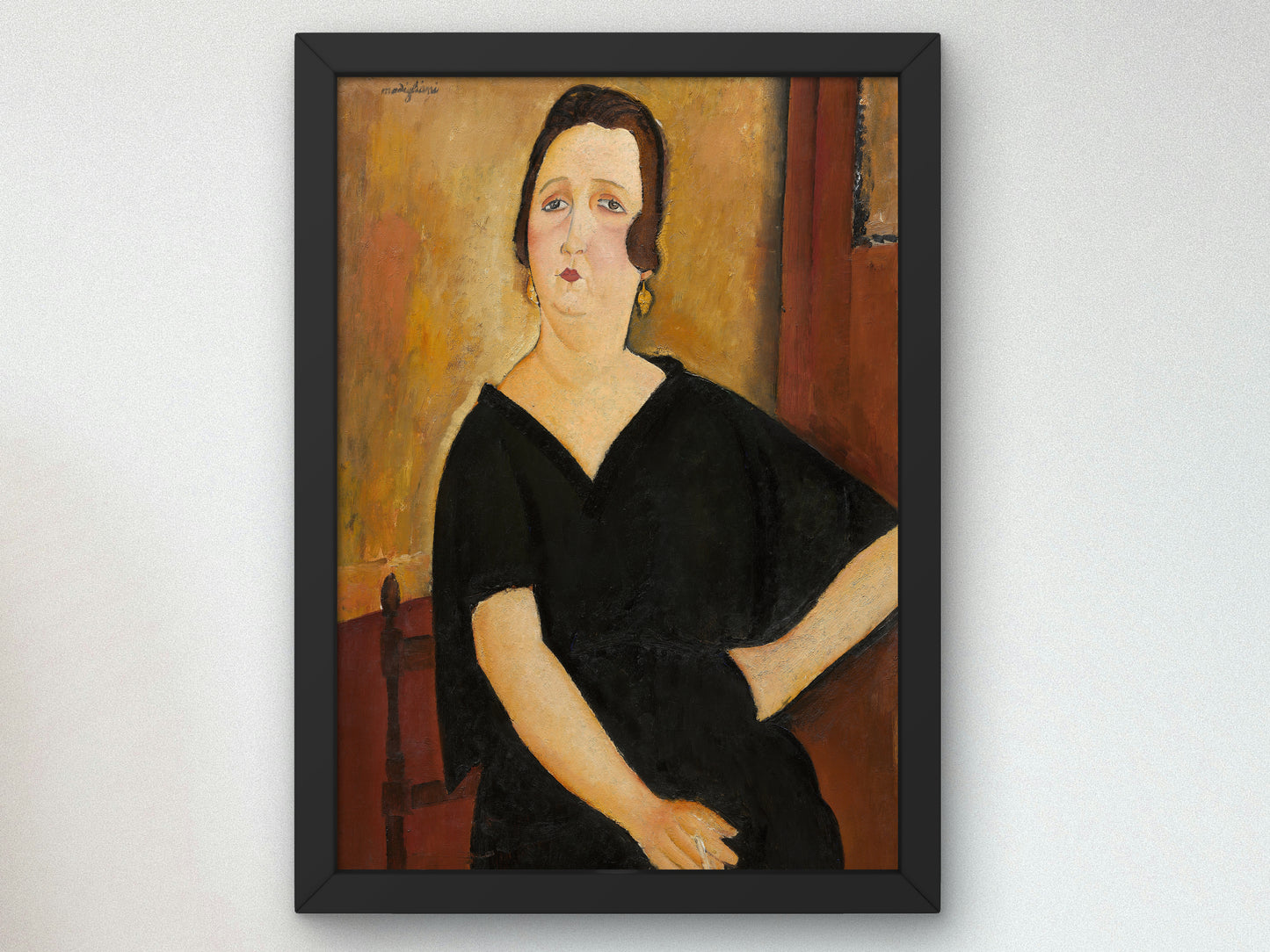 Madame Amédée by Amedeo Modigliani 1918, Wall Art Print, Fine Art Reproduction, Museum Quality Decor, Poster