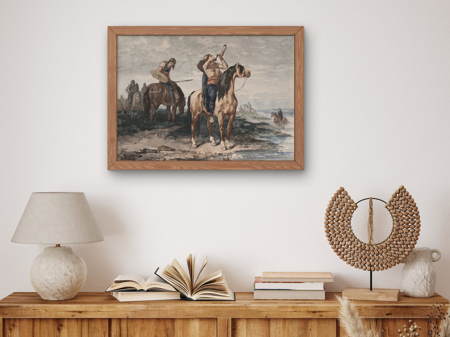 Gallic Horsemen by Évariste Vital Luminais 1870, Wall Art Print, Fine Art Reproduction, Museum Quality Decor, Poster
