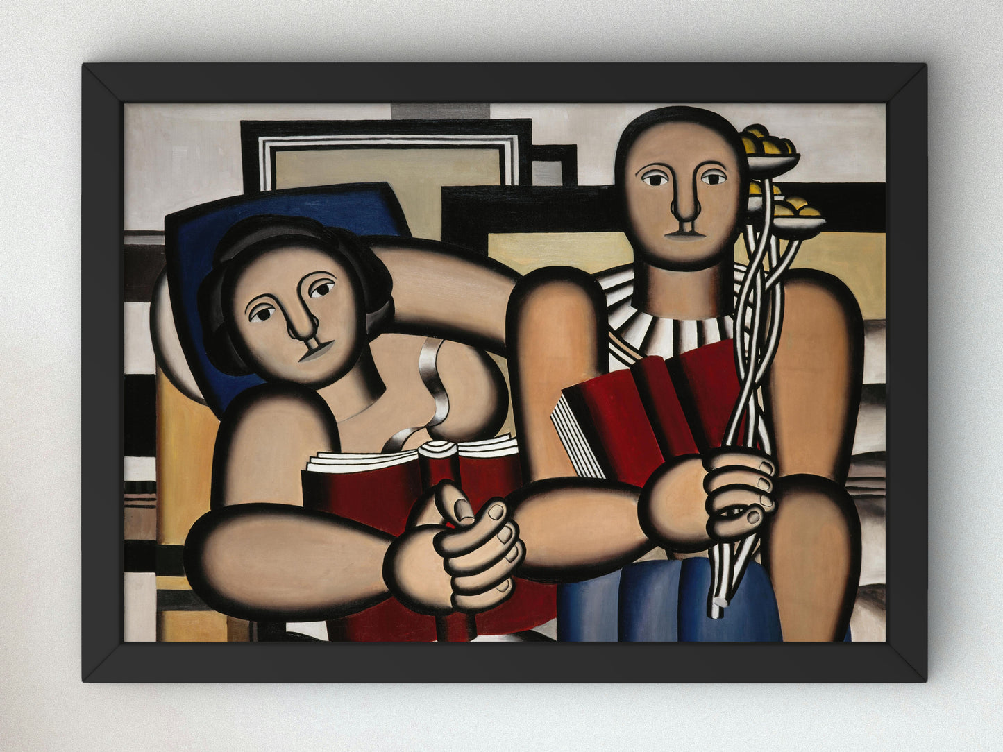 Reading by Fernand Léger 1924, Wall Art Print, Fine Art Reproduction, Museum Quality Decor, Poster