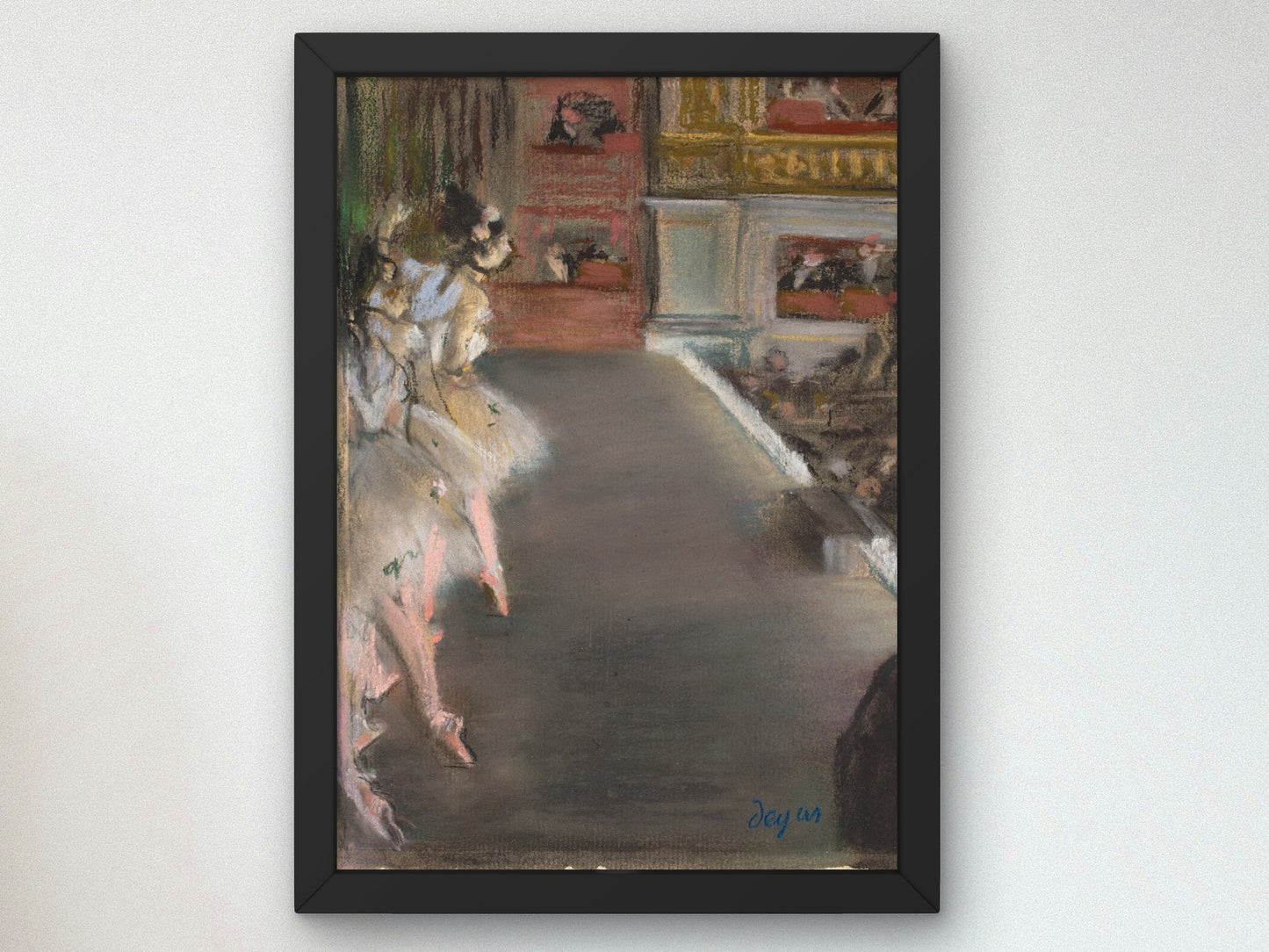 Dancers at the Old Opera House by Edgar Degas 1877, Wall Art Print, Fine Art Reproduction, Museum Quality Decor, Poster