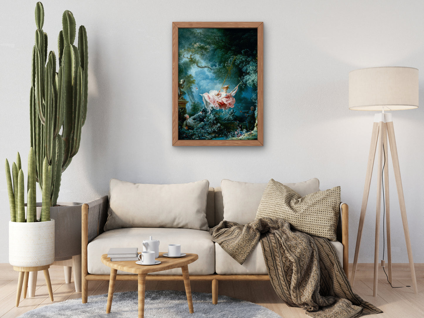 The Swing by Jean Honoré Fragonard 1767, Wall Art Print, Fine Art Reproduction, Museum Quality Decor, Poster