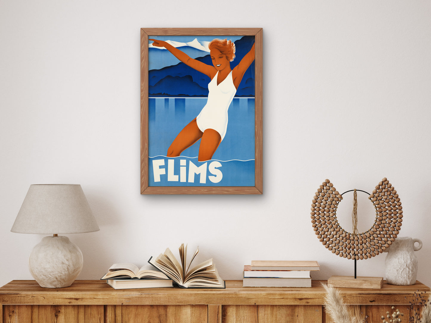 Flims by Anonymous, Wall Art Print, Fine Art Reproduction, Museum Quality Decor, Poster