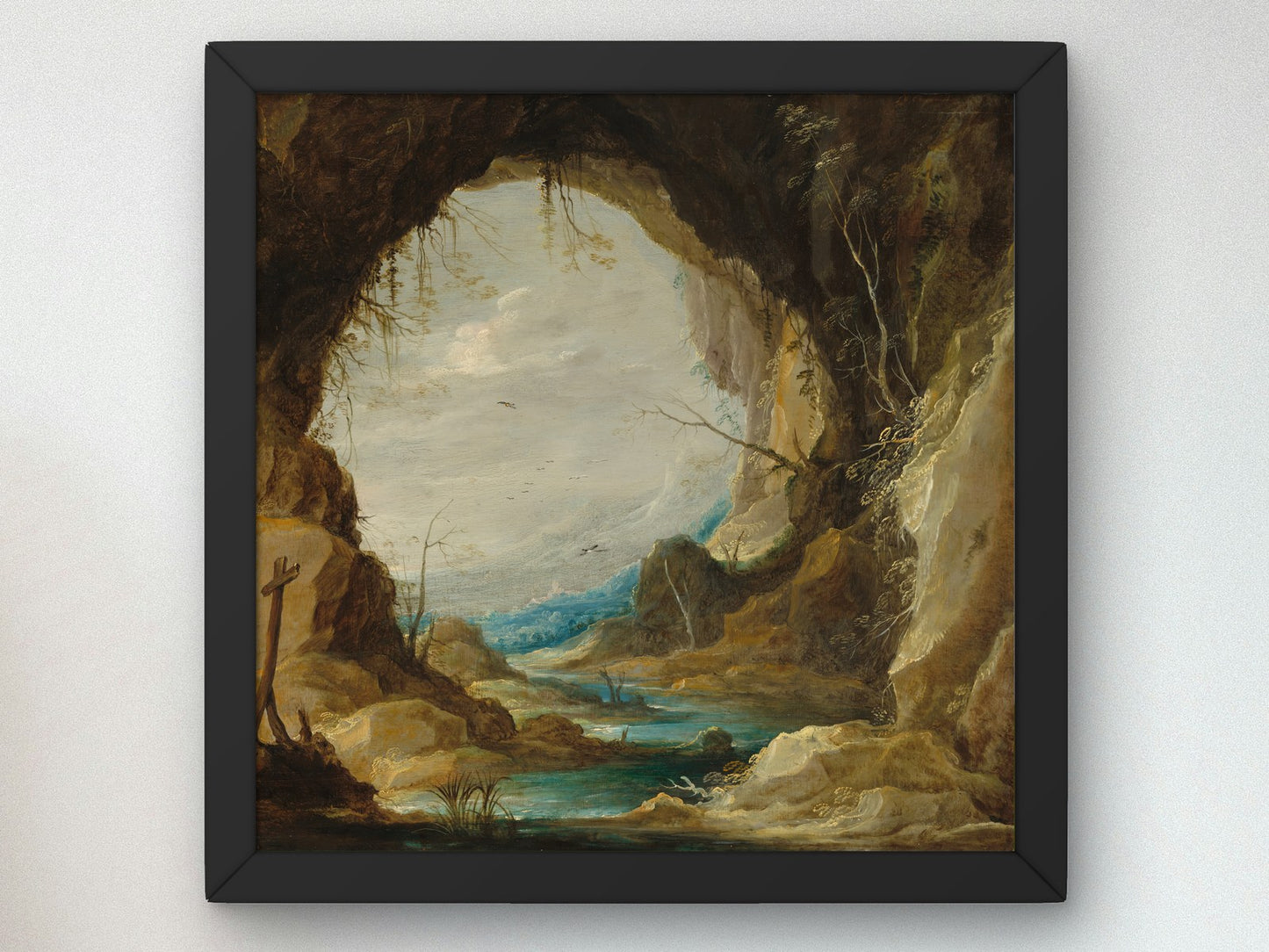 Vista from a Grotto by David Teniers the Younger 1630, Wall Art Print, Fine Art Reproduction, Museum Quality Decor, Poster
