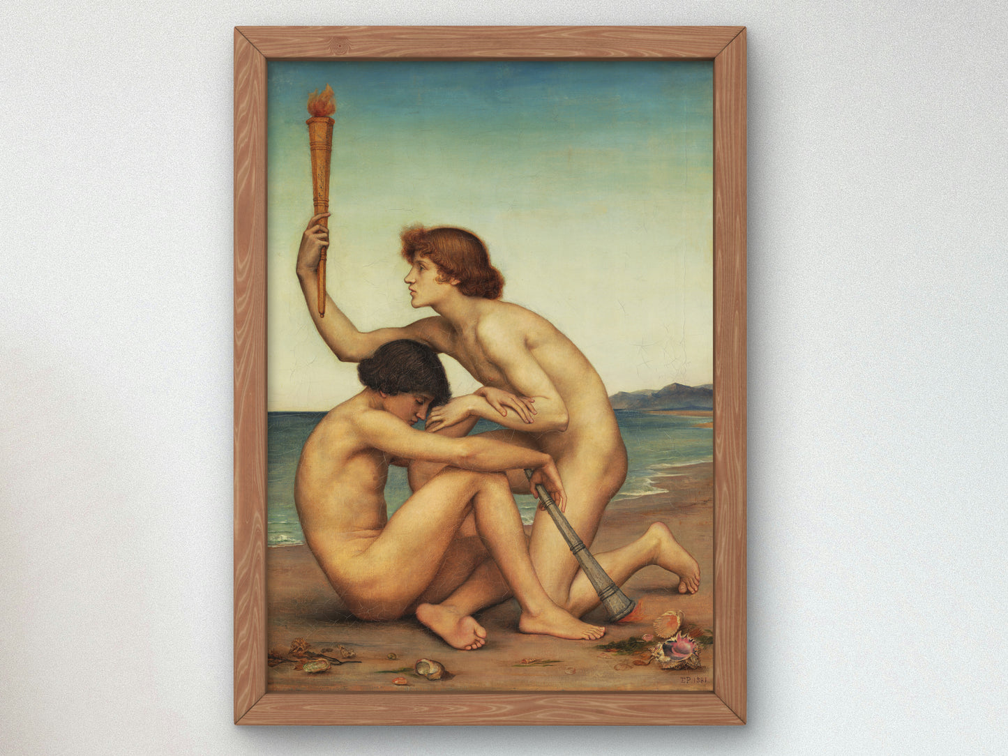 Phosphorus and Hesperus by Evelyn De Morgan 1881, Wall Art Print, Fine Art Reproduction, Museum Quality Decor, Poster