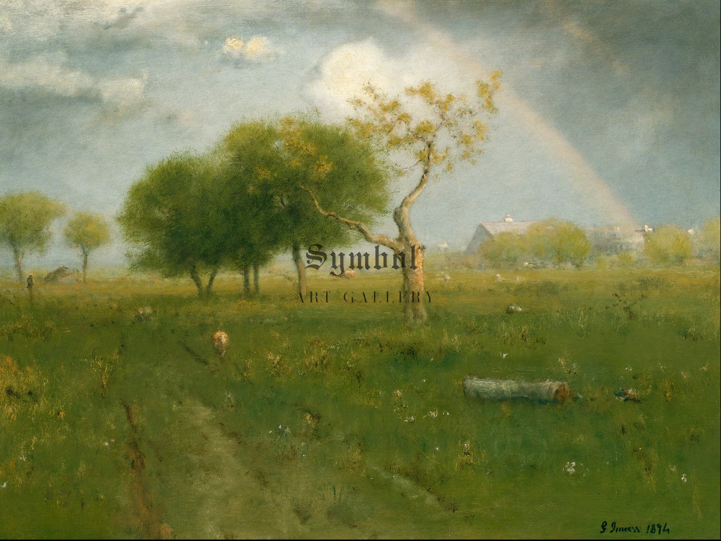 After a Summer Shower by George Inness 1894, Wall Art Print, Fine Art Reproduction, Museum Quality Decor, Poster