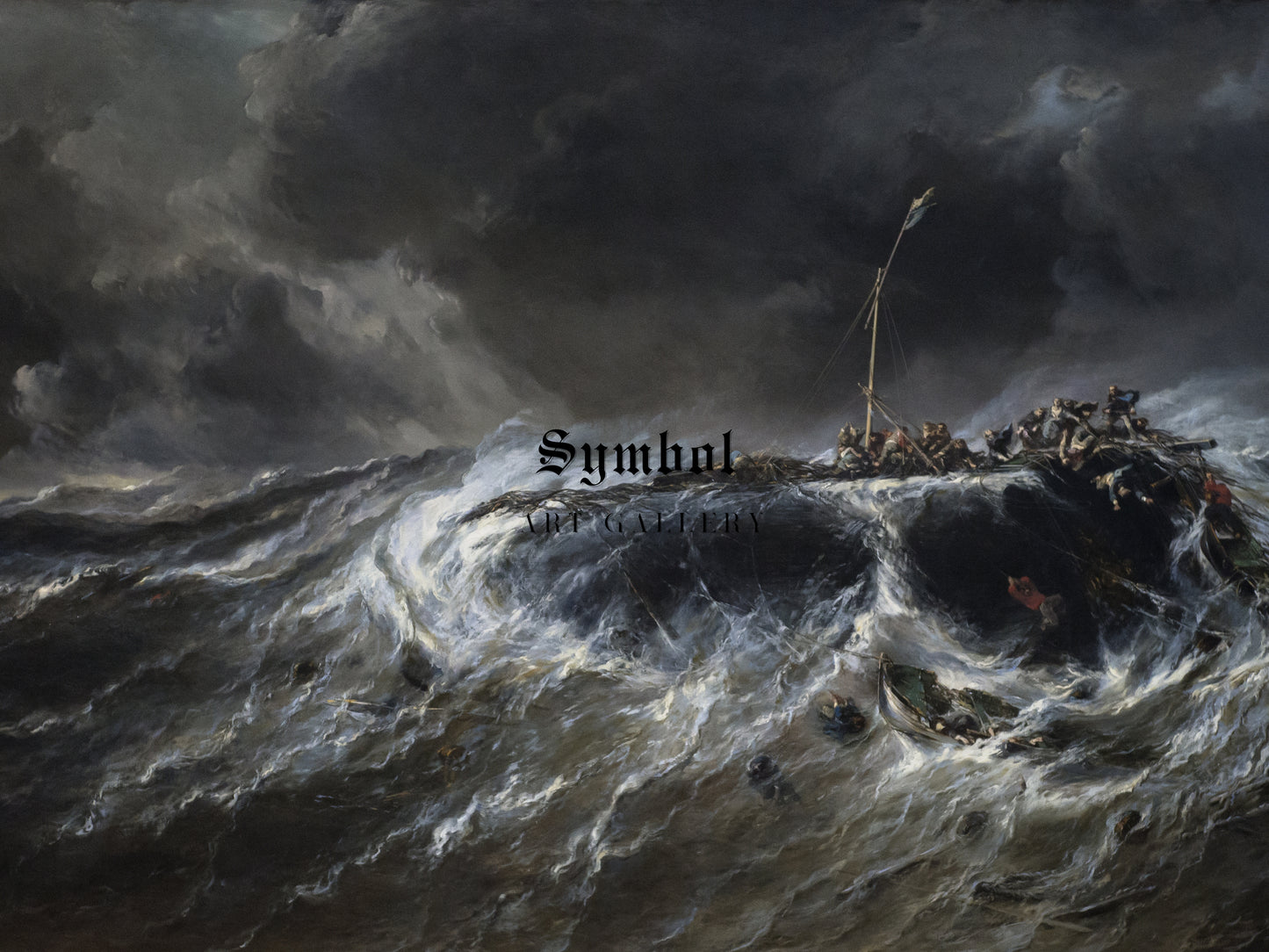 Wreck of the Three Masted Emily by Eugène Isabey 1865, Wall Art Print, Fine Art Reproduction, Museum Quality Decor, Poster