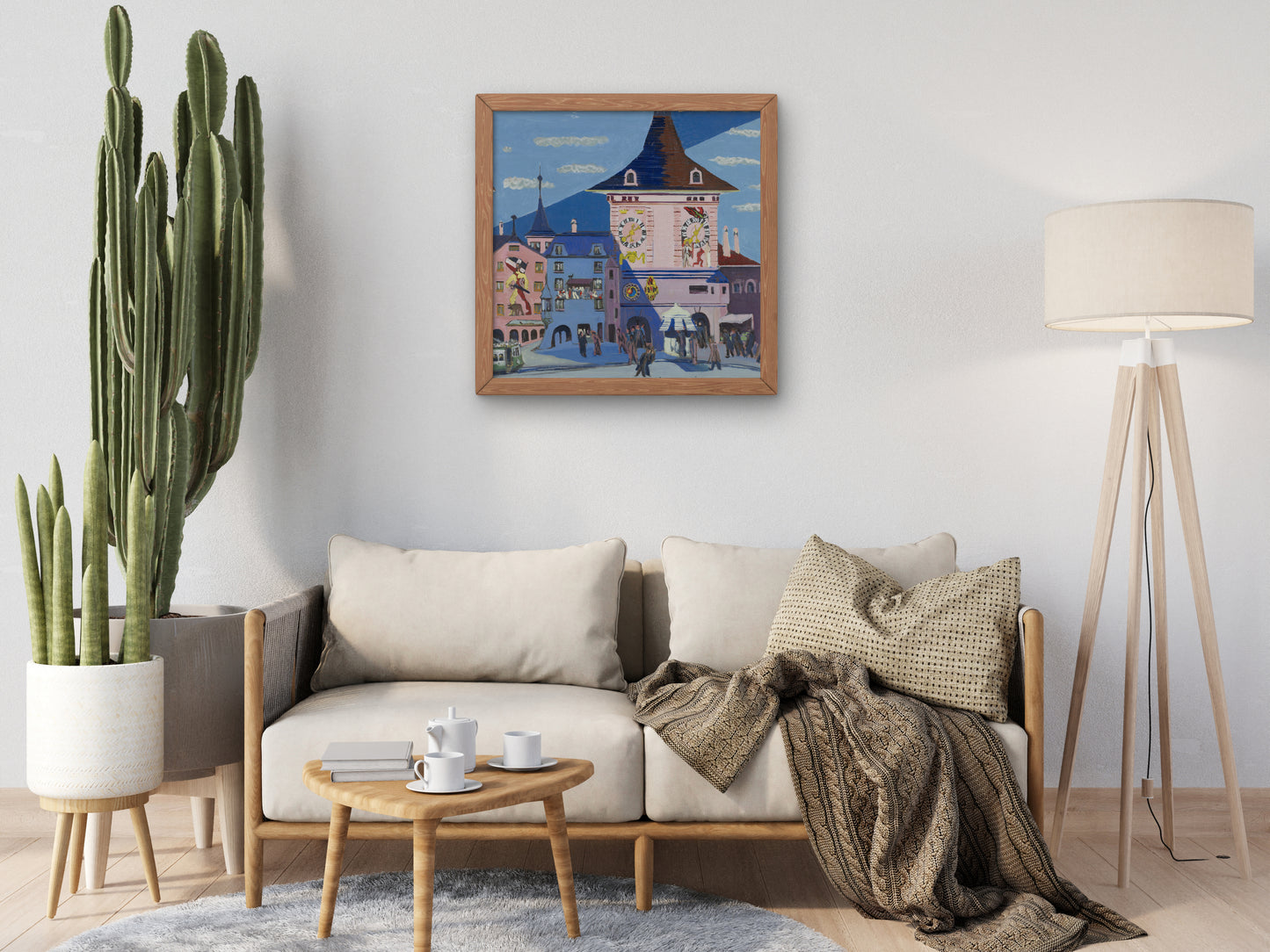 Bern with Bell Tower by Ernst Ludwig Kirchner 1935, Wall Art Print, Fine Art Reproduction, Museum Quality Decor, Poster
