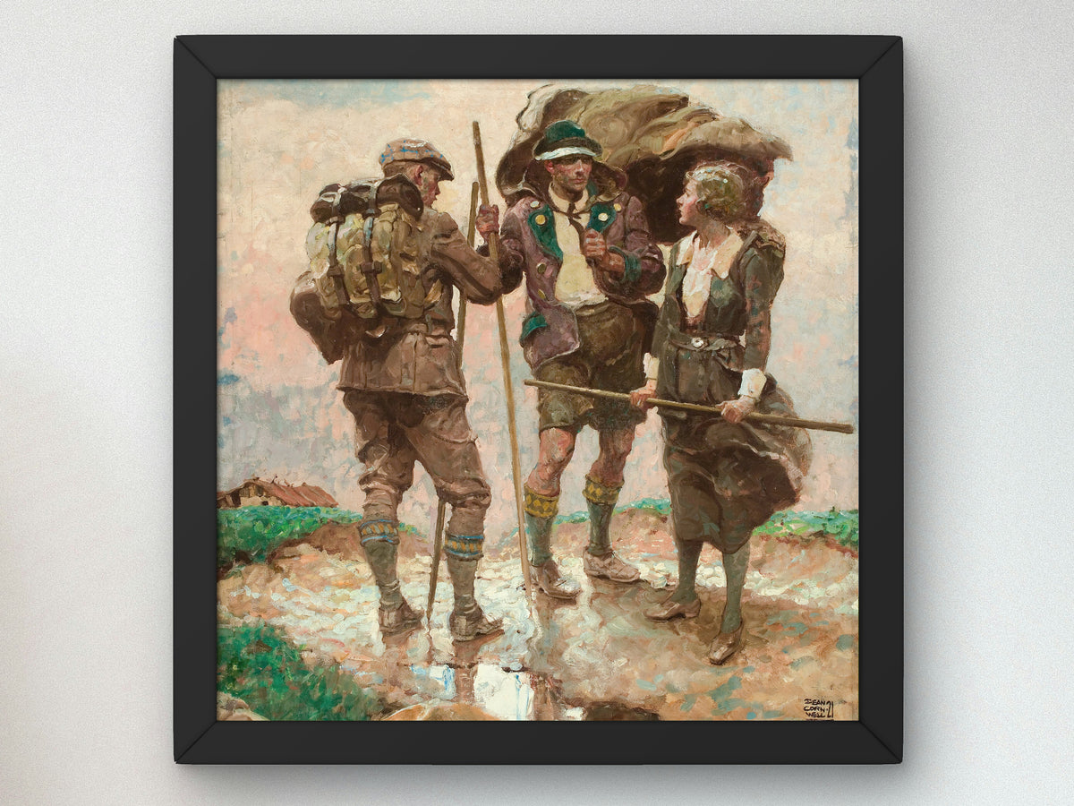 The Bridge by Dean Cornwell 1921, Wall Art Print, Fine Art Reproduction, Museum Quality Decor, Poster