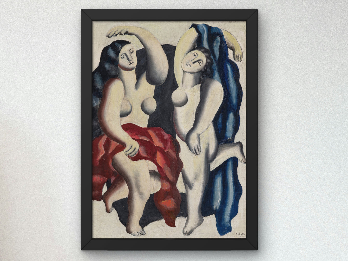 Two Dancers by Fernand Léger 1928, Wall Art Print, Fine Art Reproduction, Museum Quality Decor, Poster