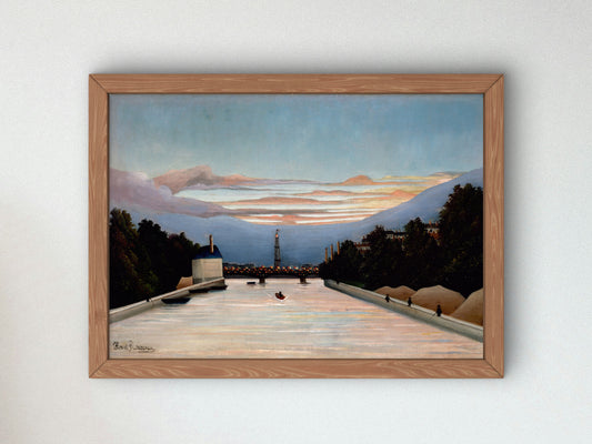 The Eiffel Tower by Henri Rousseau 1898, Wall Art Print, Fine Art Reproduction, Museum Quality Decor, Poster