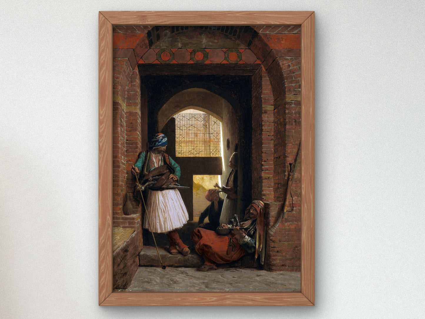 Arnaut Guardhouse in Cairo by Jean Léon Gérôme 1861, Wall Art Print, Fine Art Reproduction, Museum Quality Decor, Poster