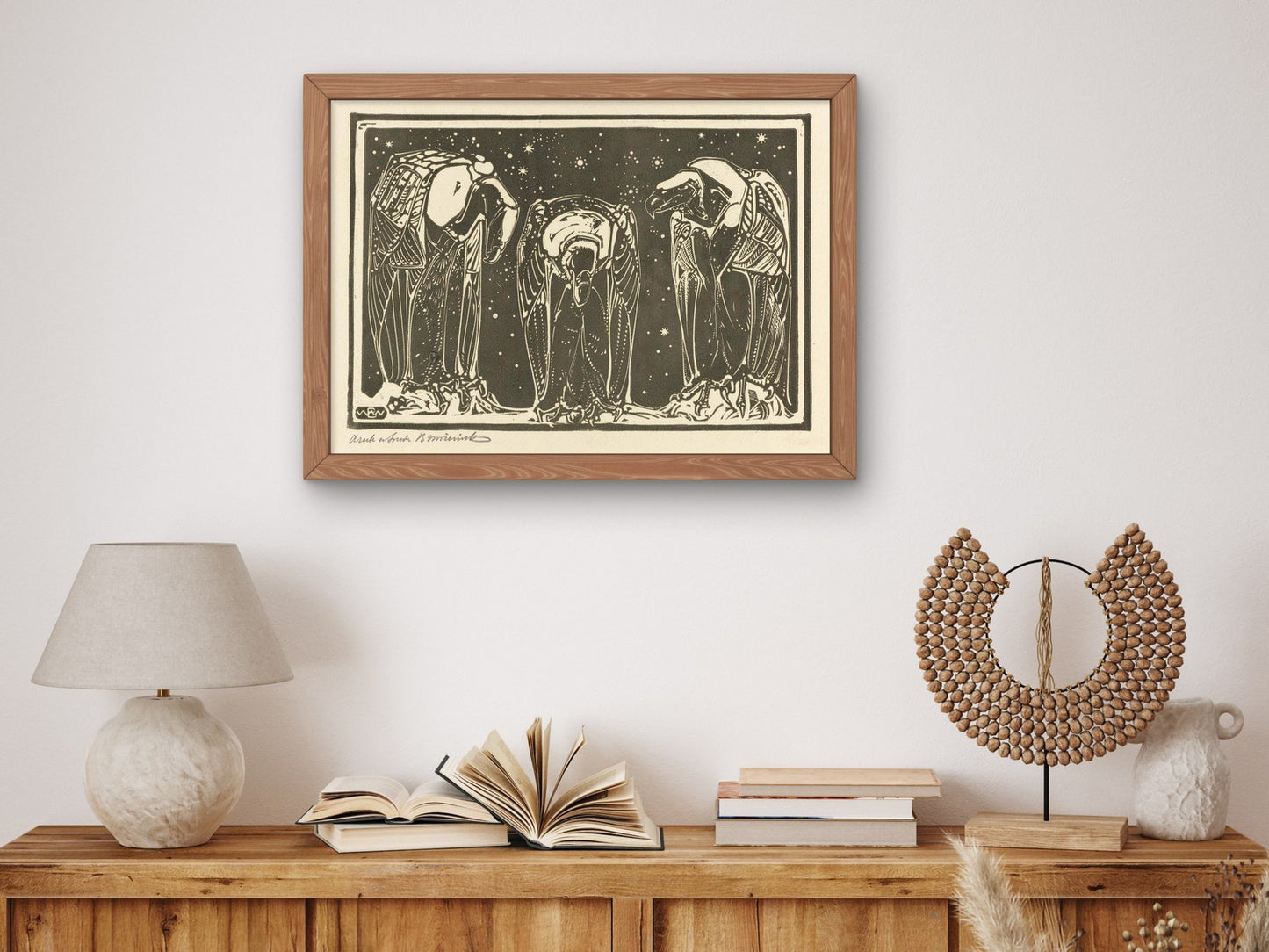 Once I Saw Two Happy People by Erich Wichmann 1923, Wall Art Print, Fine Art Reproduction, Museum Quality Decor, Poster