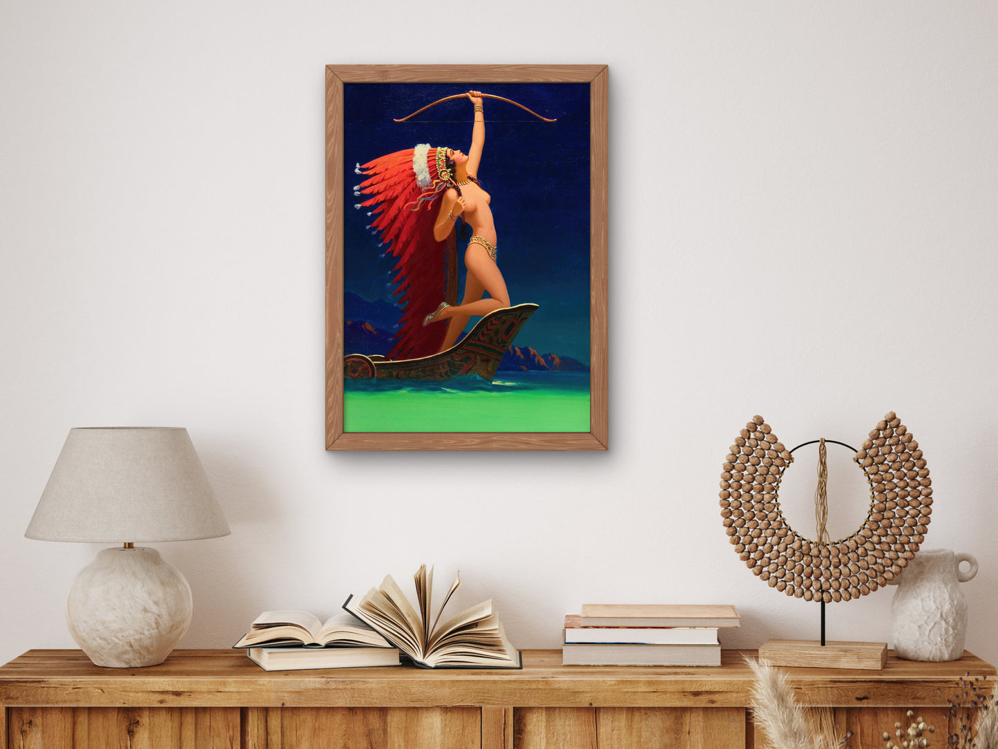 Flaming Arrow by Edward Mason Eggleston 1936, Wall Art Print, Fine Art Reproduction, Museum Quality Decor, Poster