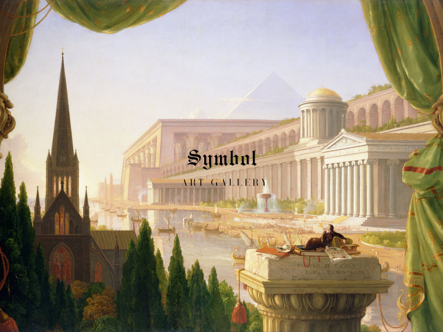 Architect's Dream by Thomas Cole 1840, Wall Art Print, Fine Art Reproduction, Museum Quality Decor, Poster