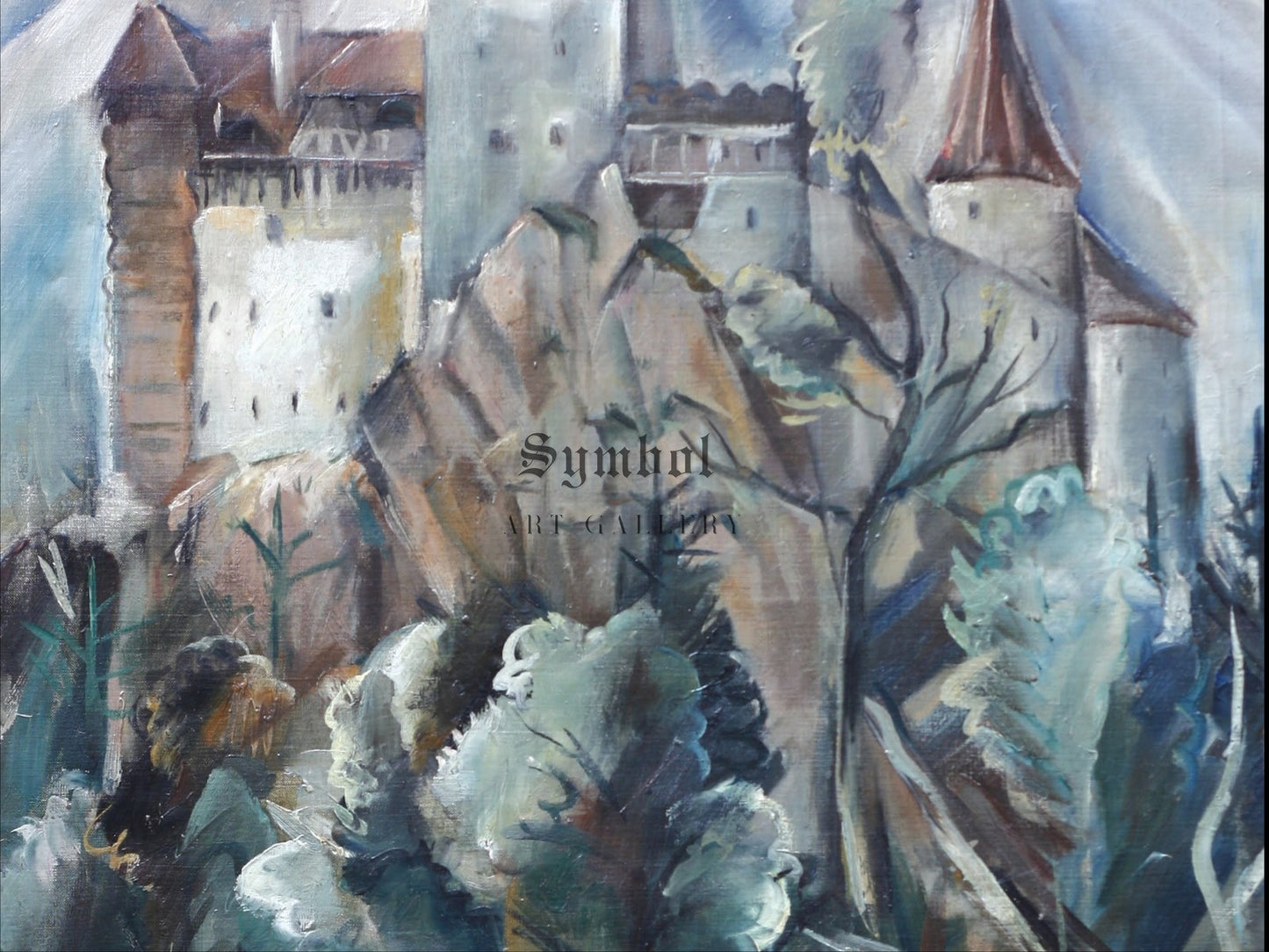 Landscape from Bran by Elena Popea 1924, Wall Art Print, Fine Art Reproduction, Museum Quality Decor, Poster