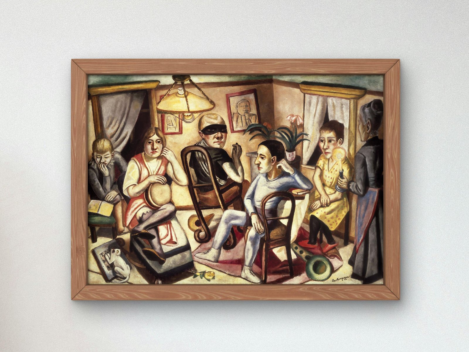 Before the Masked Ball by Max Beckmann, 1923, Expressionism, fine art print