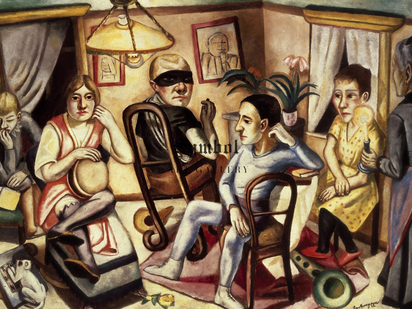 Before the Masked Ball by Max Beckmann, 1923, Expressionism, fine art print