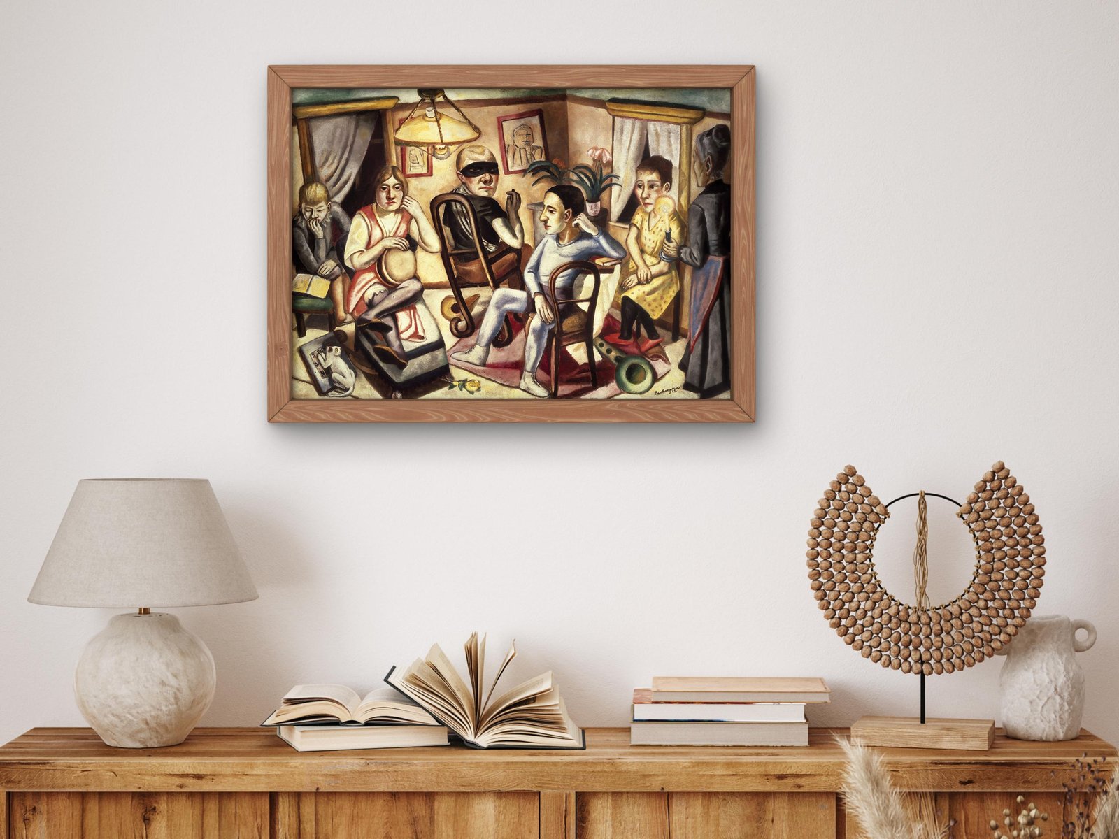 Before the Masked Ball by Max Beckmann, 1923, Expressionism, fine art print