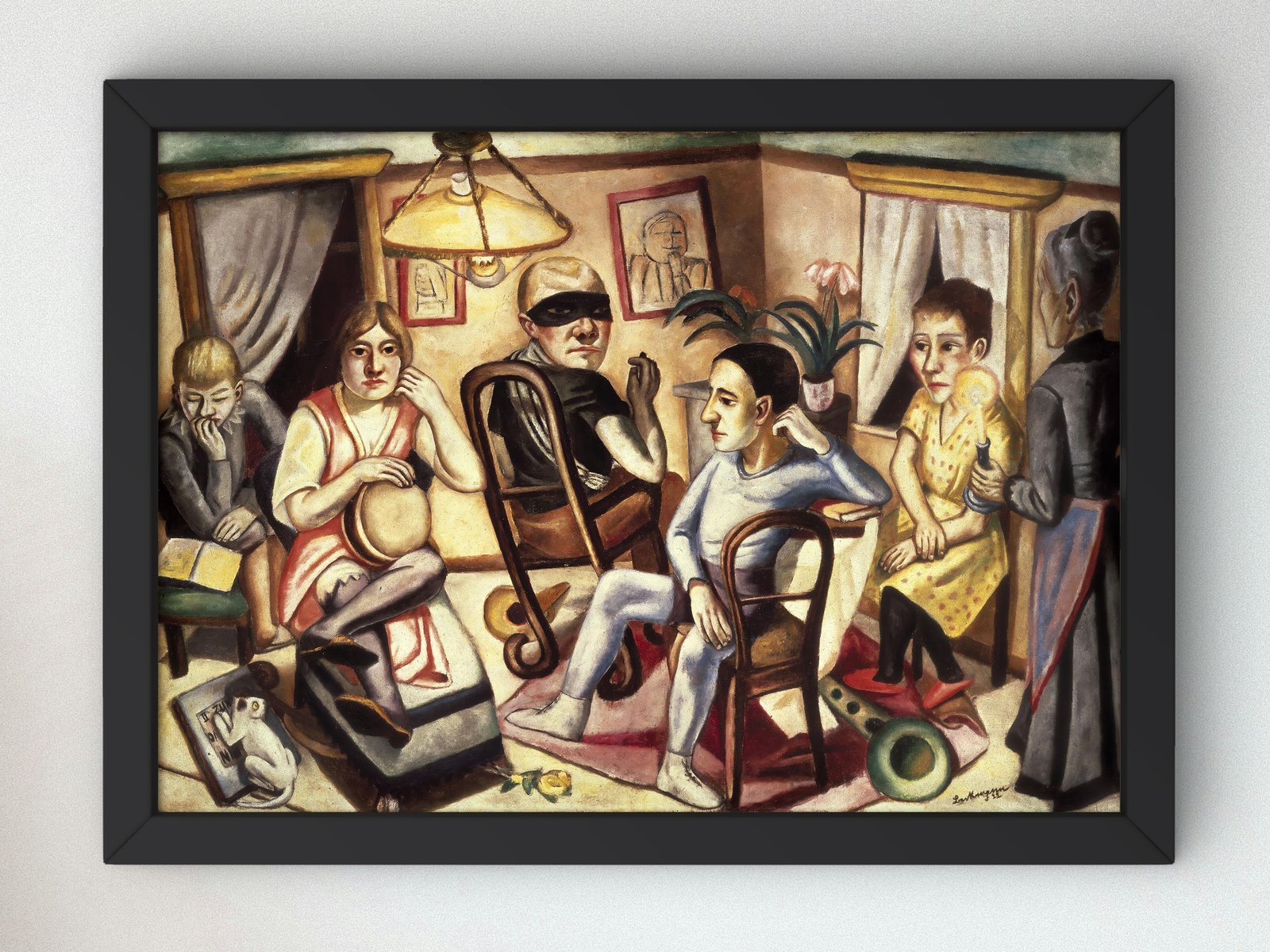 Before the Masked Ball by Max Beckmann, 1923, Expressionism, fine art print