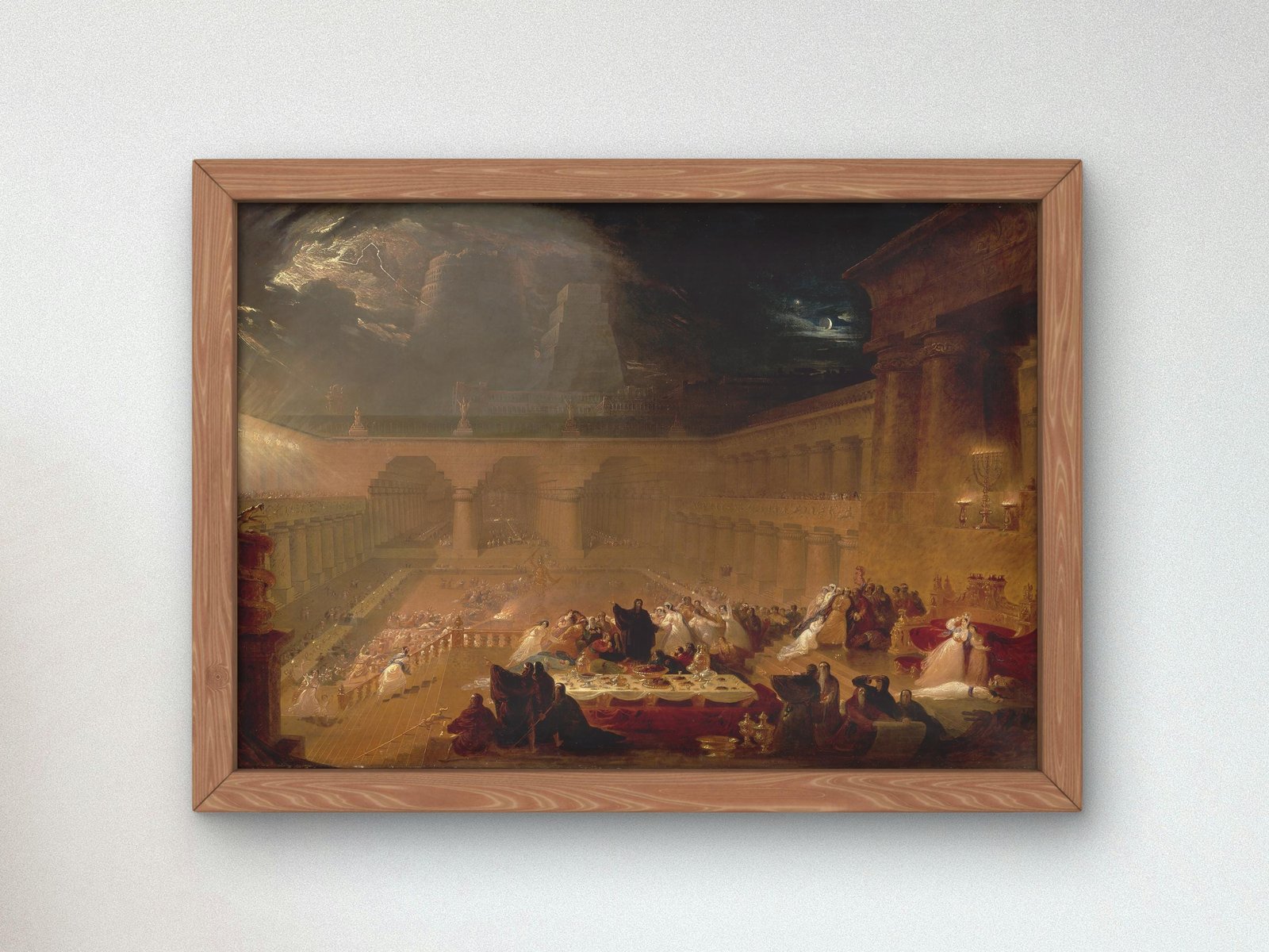 Belshazzar's Feast by John Martin, 1821, Romanticism and Classical Landscapes, fine art print