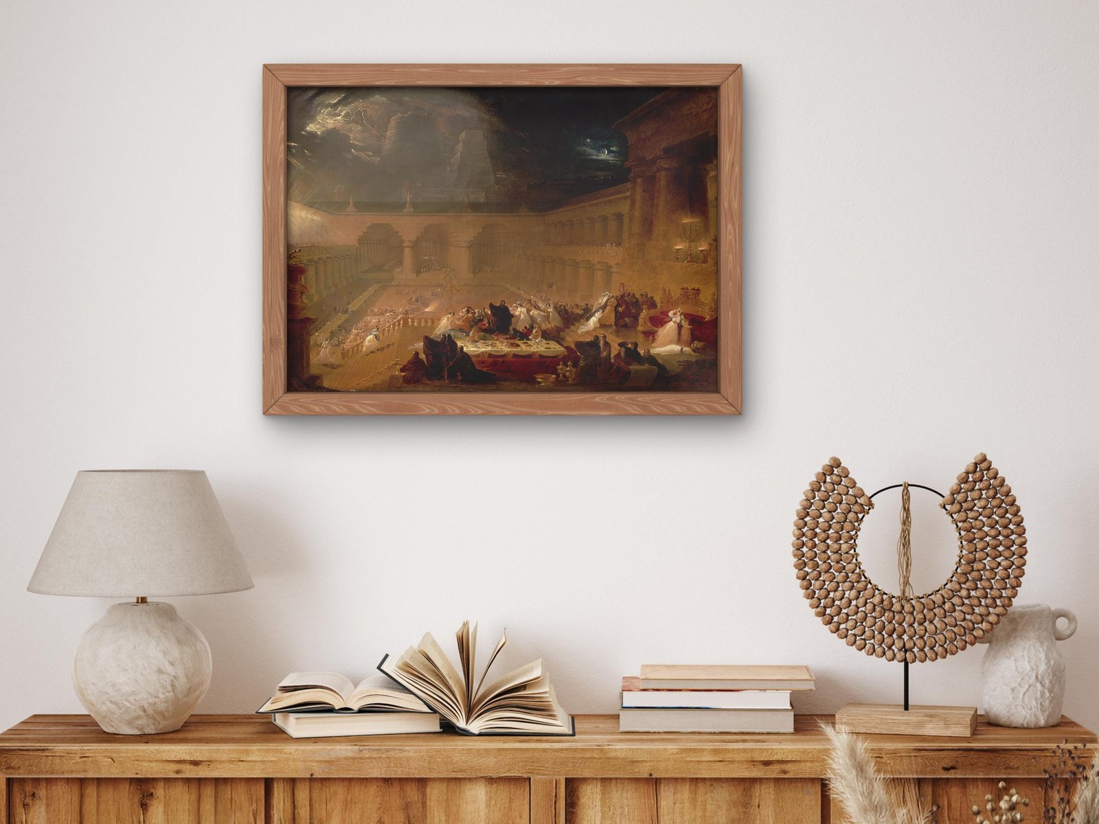 Belshazzar's Feast by John Martin, 1821, Romanticism and Classical Landscapes, fine art print