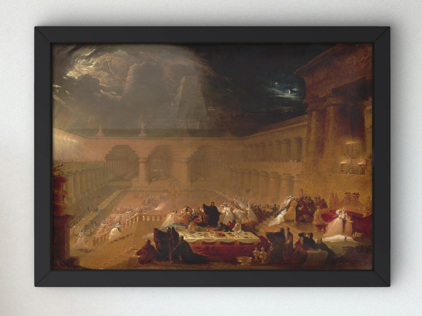 Belshazzar's Feast by John Martin, 1821, Romanticism and Classical Landscapes, fine art print