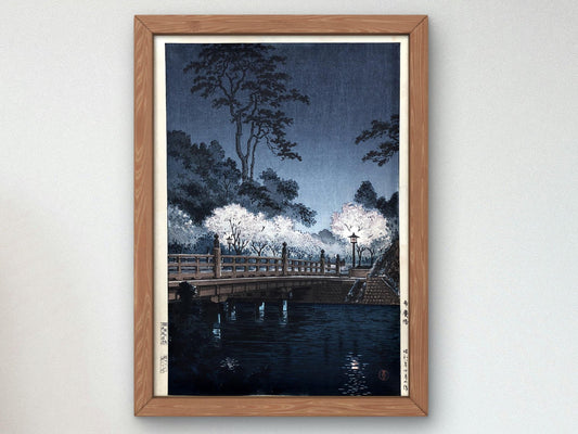 Benkai Bridge by Tsuchiya Koitsu, 1935, Japanese Woodblock Prints, fine art print