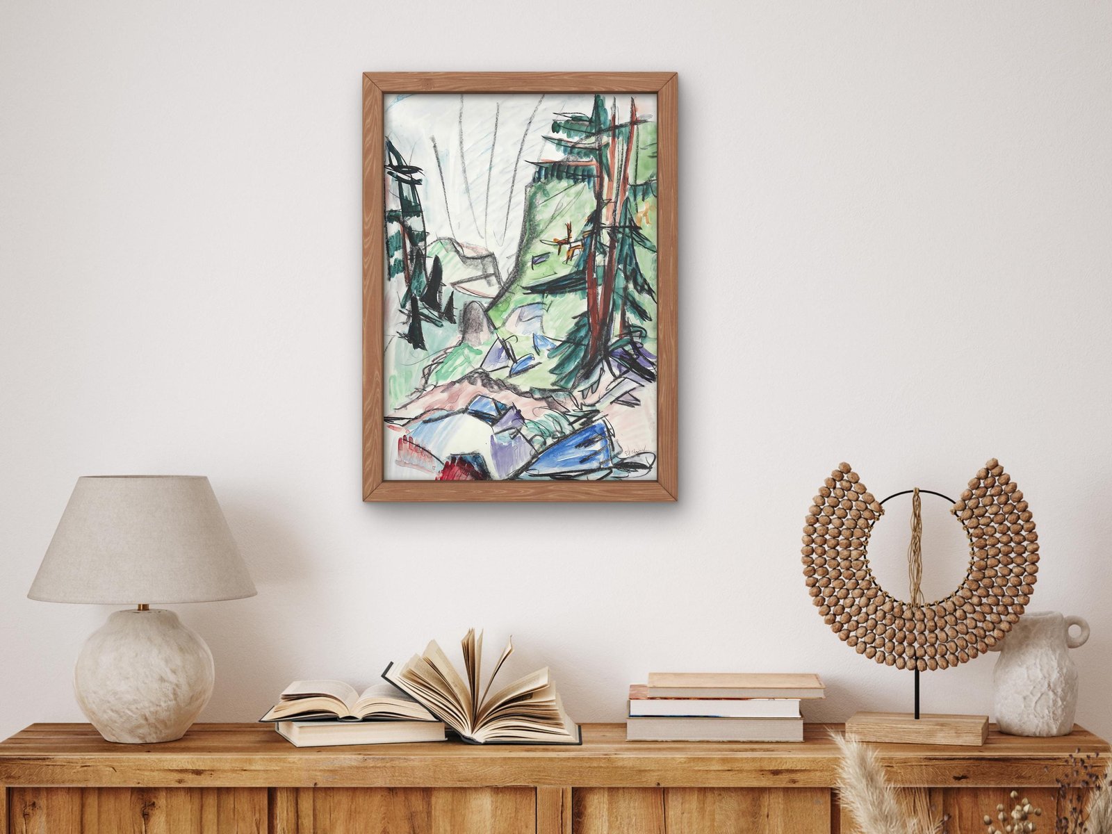 Berglandschaft by Ernst Ludwig Kirchner, 1916, Expressionism and Fauvism, fine art print