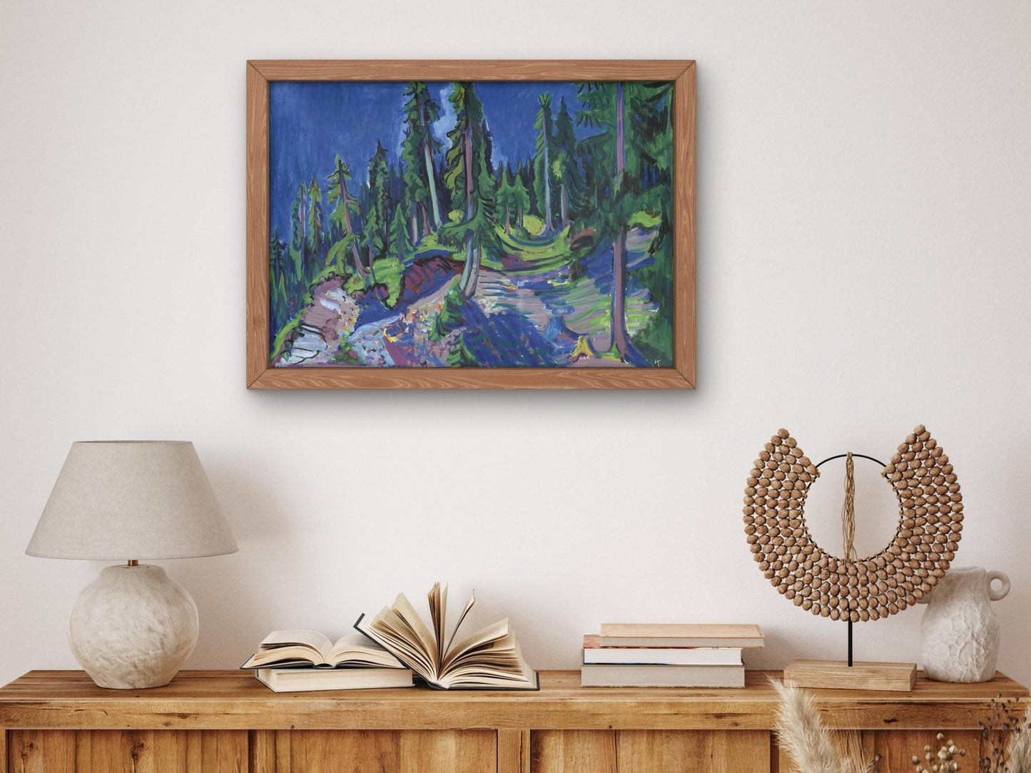Bergwaldstudie by Ernst Ludwig Kirchner, 1917, Expressionism and Fauvism, fine art print