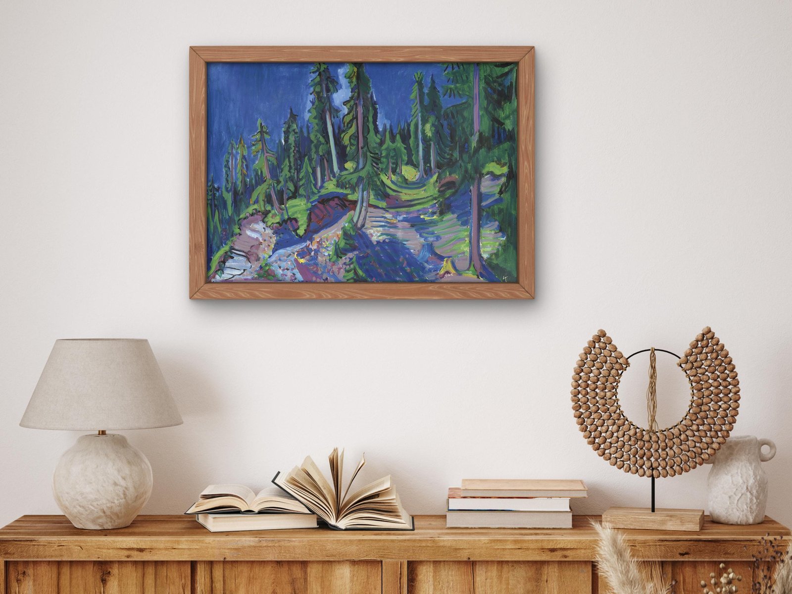 Bergwaldstudie by Ernst Ludwig Kirchner, 1917, Expressionism and Fauvism, fine art print