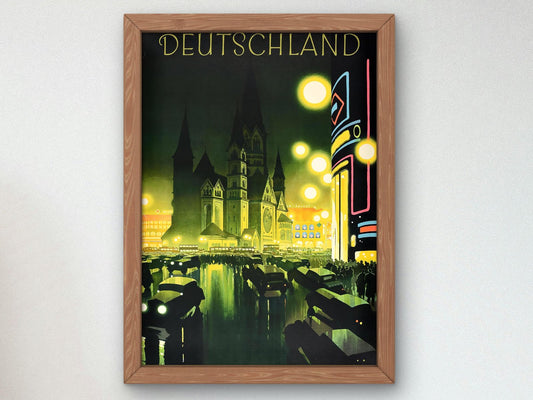Berlin by Night by Reichsbahnzentrale, 1928, Art Deco and American Modernism, fine art print