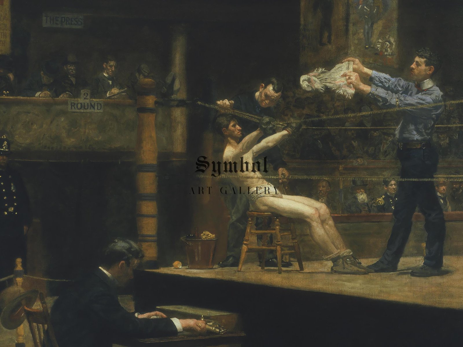 Between Rounds by Thomas Eakins, 1899, Realism and Naturalism, fine art print