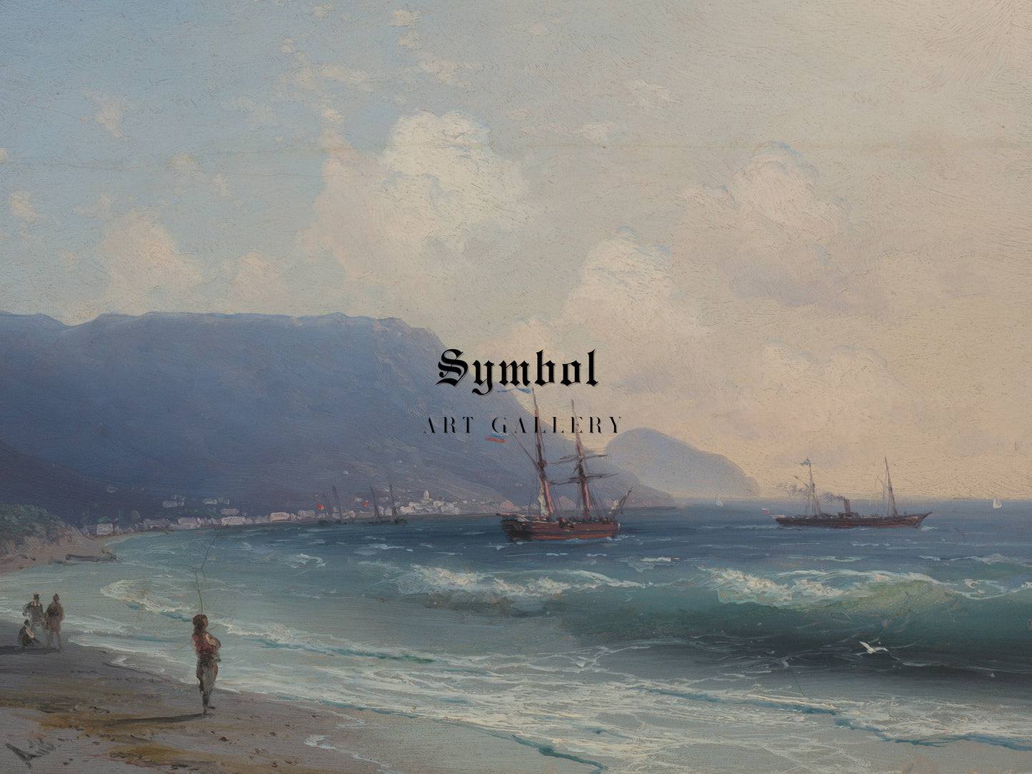 Seascape by Ivan Konstantinovich Aivazovsky, Wall Art Print, Fine Art Reproduction, Museum Quality Decor, Poster