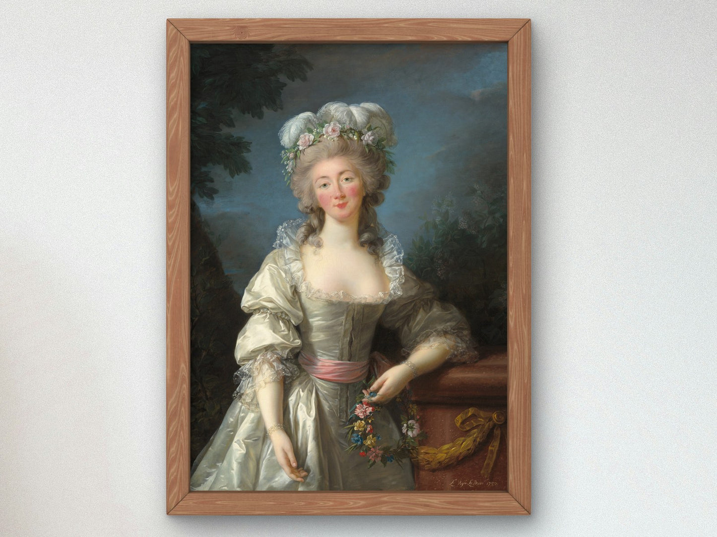 Portrait of Madame du Barry by Élisabeth Vigée Le Brun 1782, Wall Art Print, Fine Art Reproduction, Museum Quality Decor, Poster
