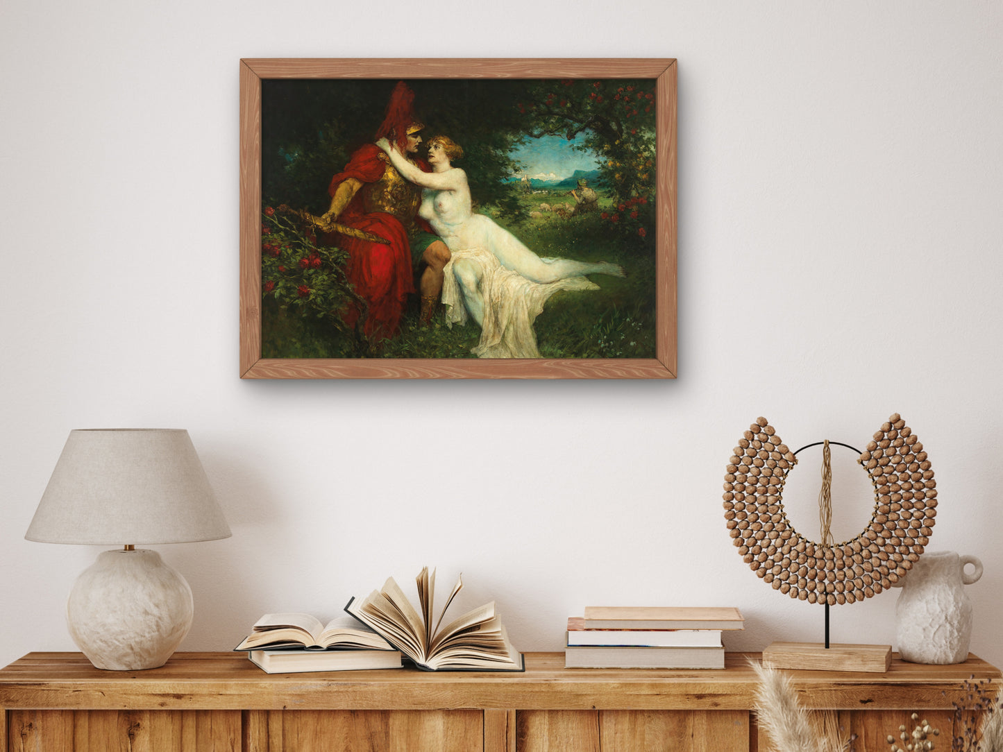 Tannhäuser and Venus in the Venusberg by Ferdinand Leeke 1901, Wall Art Print, Fine Art Reproduction, Museum Quality Decor, Poster
