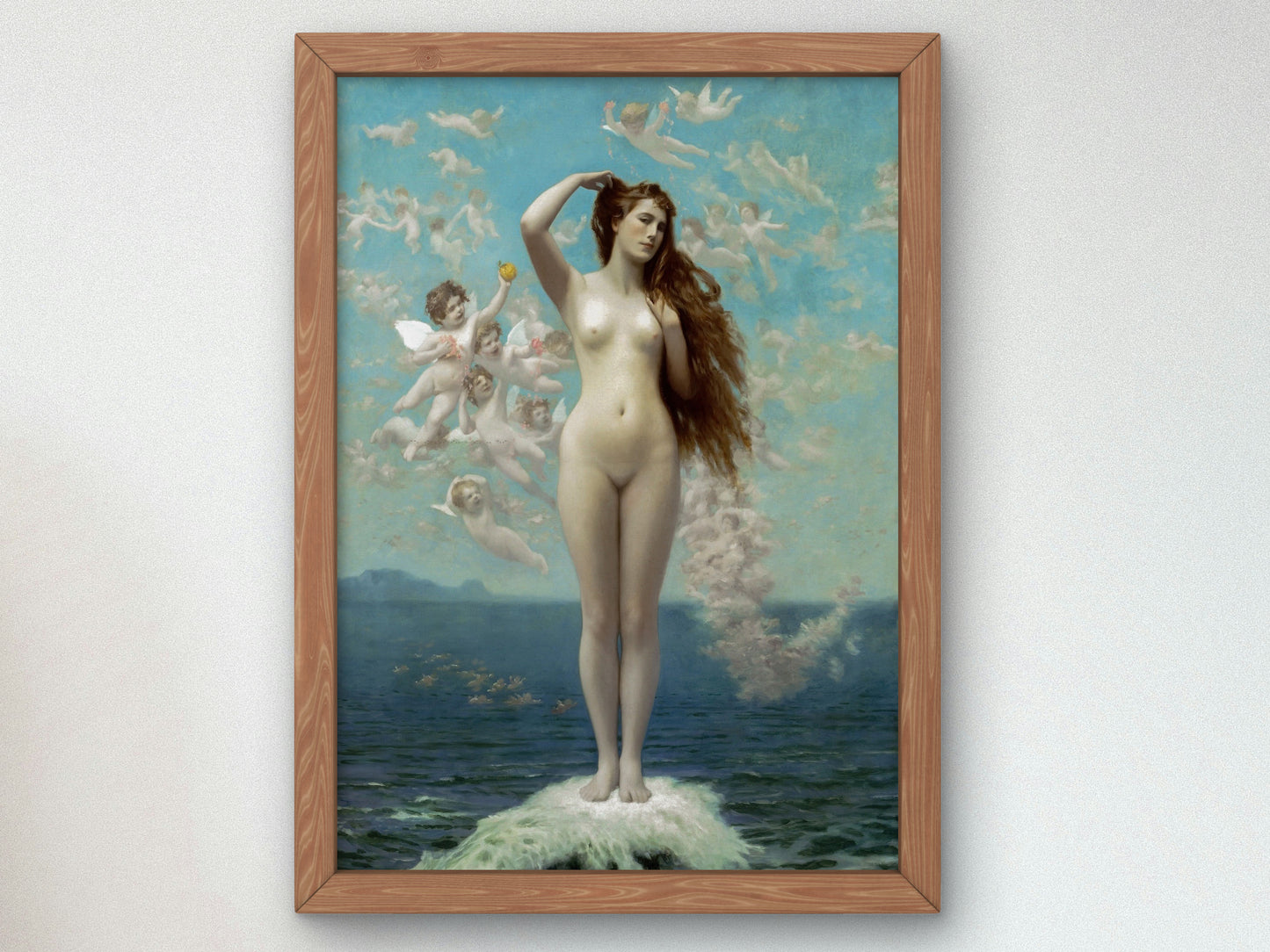 Venus Rising by Jean Léon Gérôme 1890, Wall Art Print, Fine Art Reproduction, Museum Quality Decor, Poster