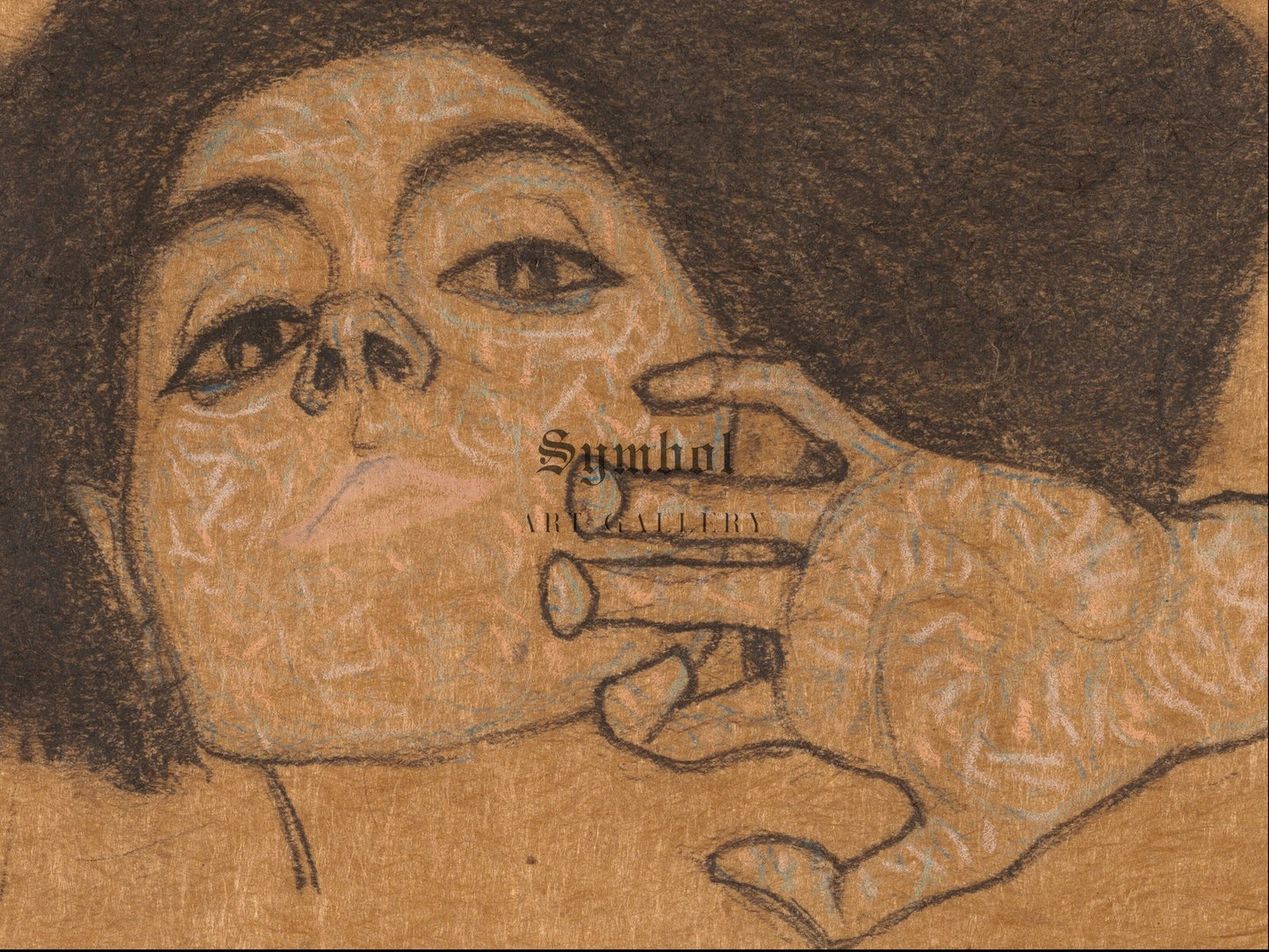 Head of a Woman by Egon Schiele 1908, Wall Art Print, Fine Art Reproduction, Museum Quality Decor, Poster