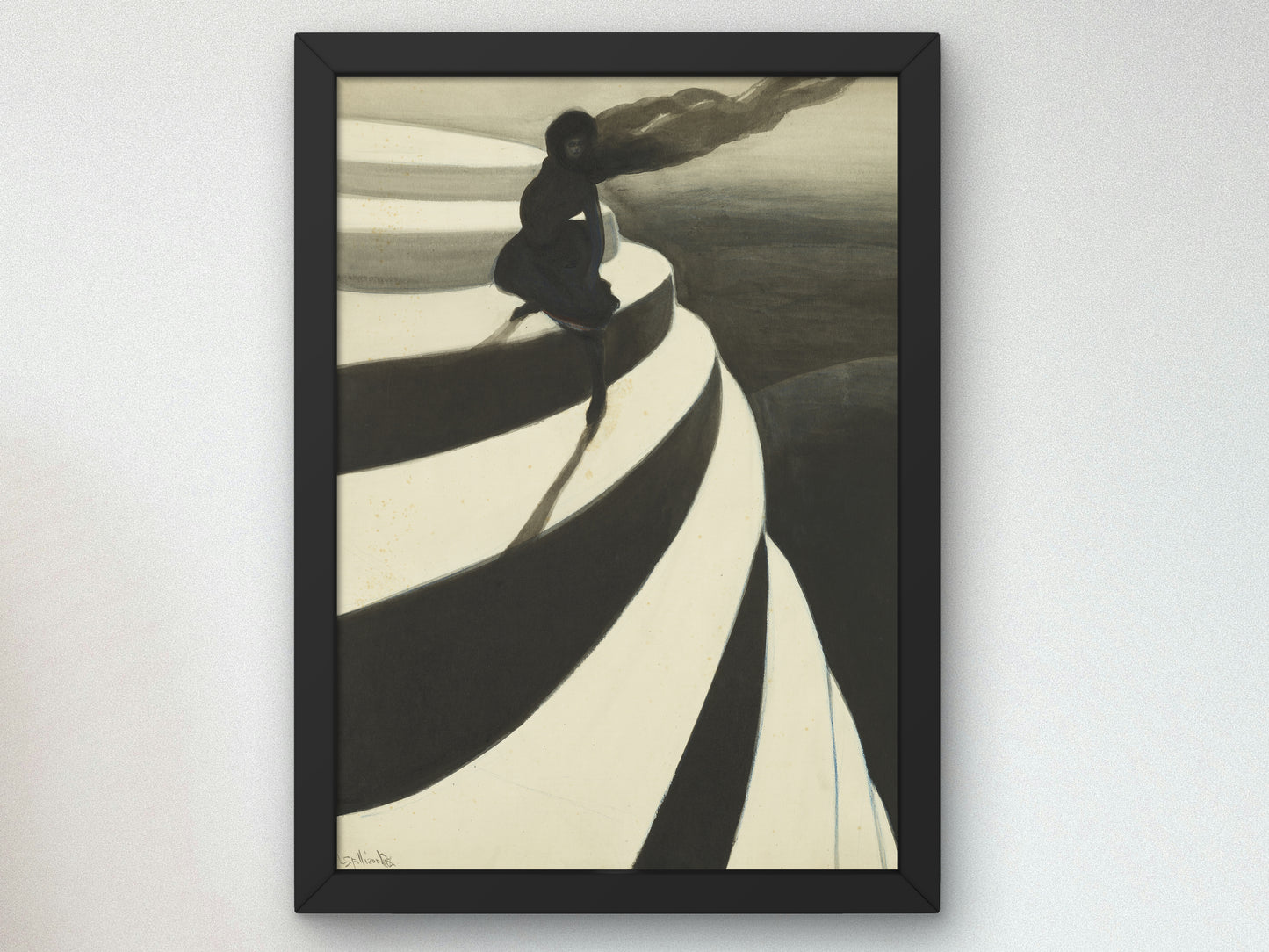 Vertigo by Léon Spilliaert 1908, Wall Art Print, Fine Art Reproduction, Museum Quality Decor, Poster