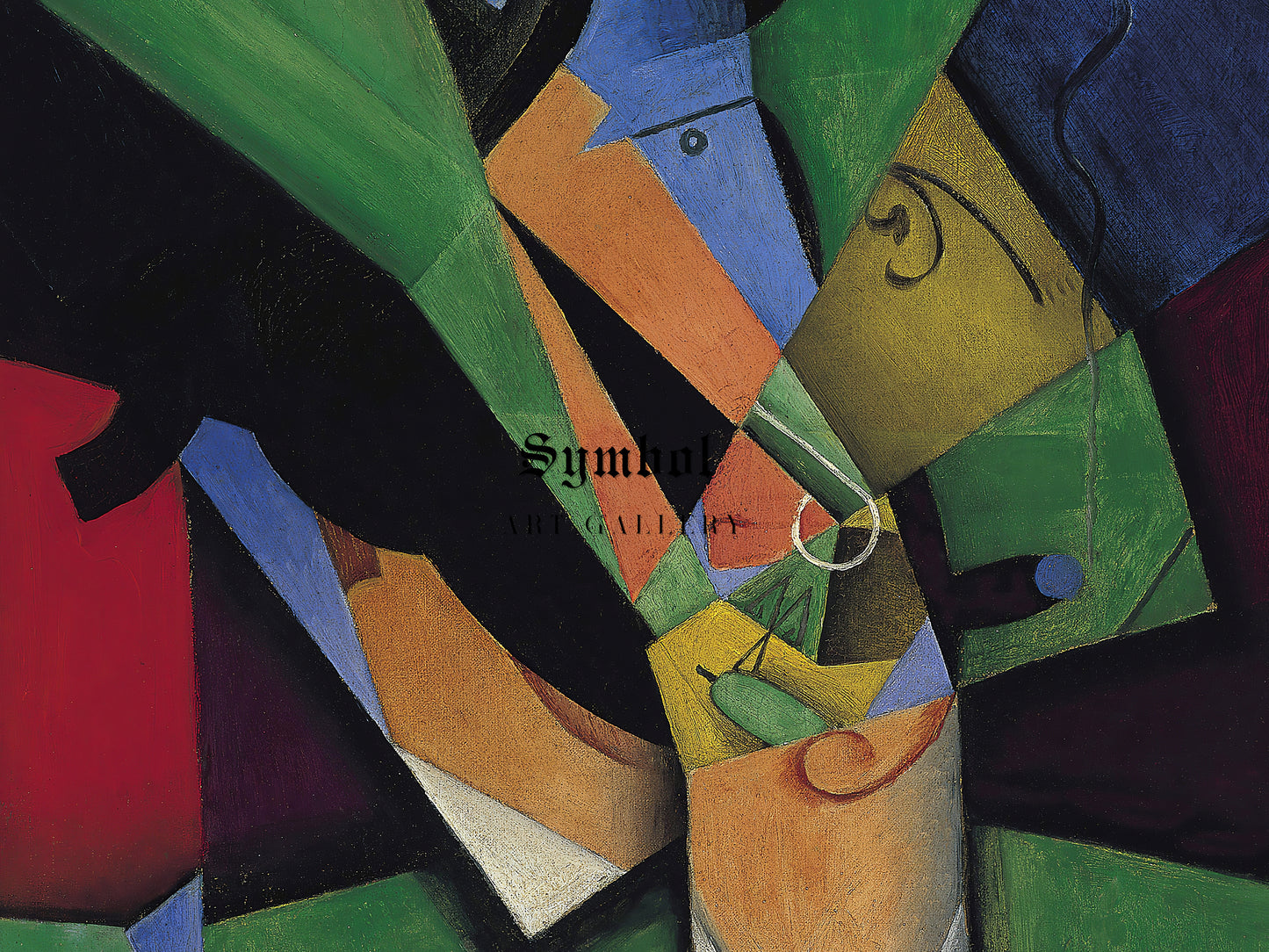 The Smoker by Juan Gris 1913, Wall Art Print, Fine Art Reproduction, Museum Quality Decor, Poster