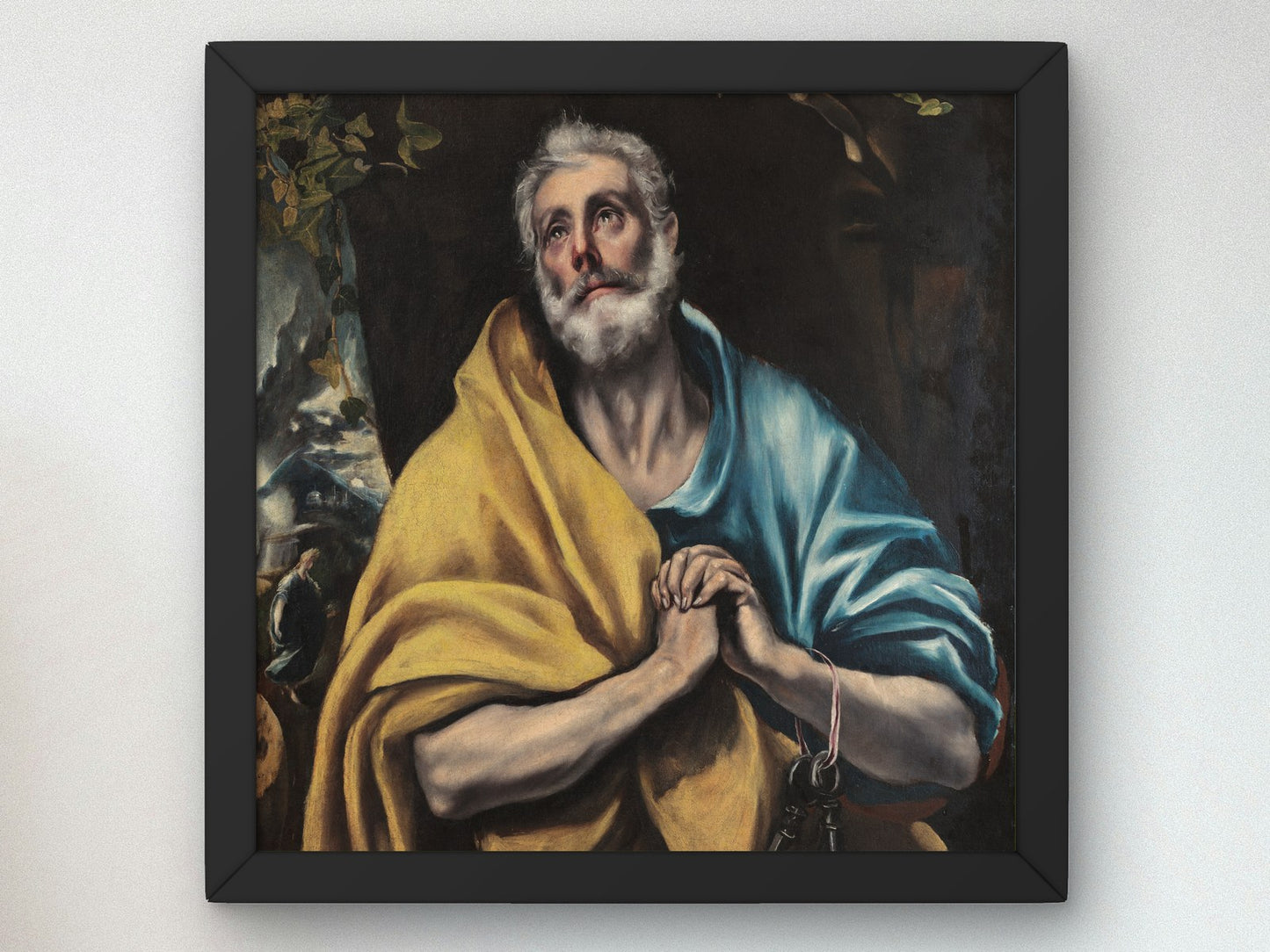 The Tears of Saint Peter by El Greco 1587, Wall Art Print, Fine Art Reproduction, Museum Quality Decor, Poster