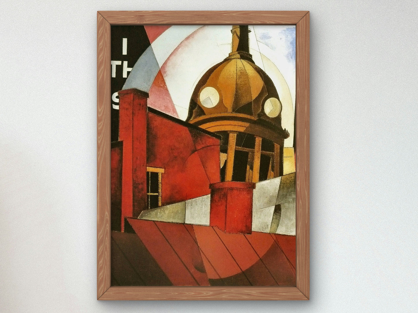 Welcome to Our City by Charles Demuth 1921, Wall Art Print, Fine Art Reproduction, Museum Quality Decor, Poster
