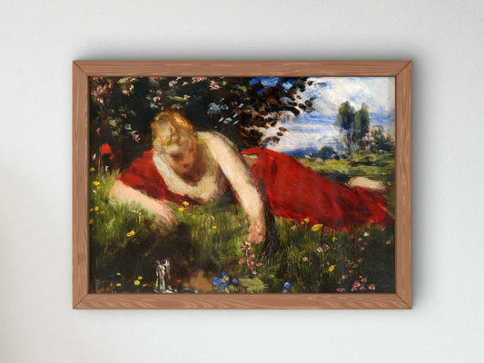 Spring by Pál Szinyei Merse 1879, Wall Art Print, Fine Art Reproduction, Museum Quality Decor, Poster