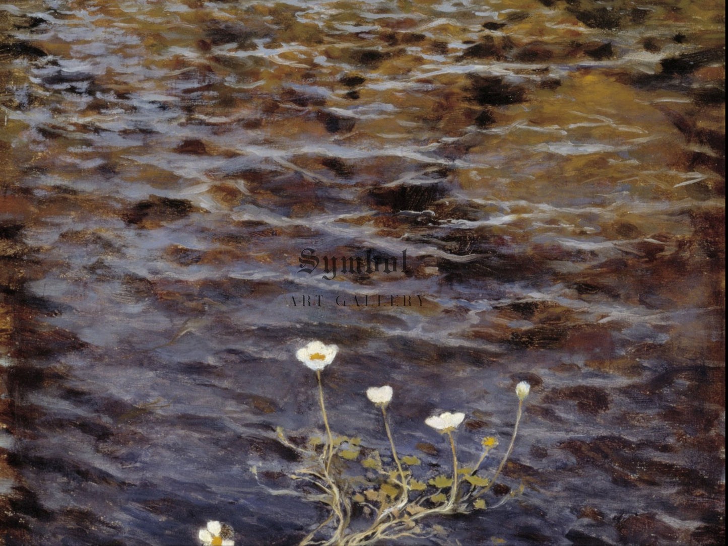 Pond Water Crowfoot by Eero Järnefelt 1895, Wall Art Print, Fine Art Reproduction, Museum Quality Decor, Poster