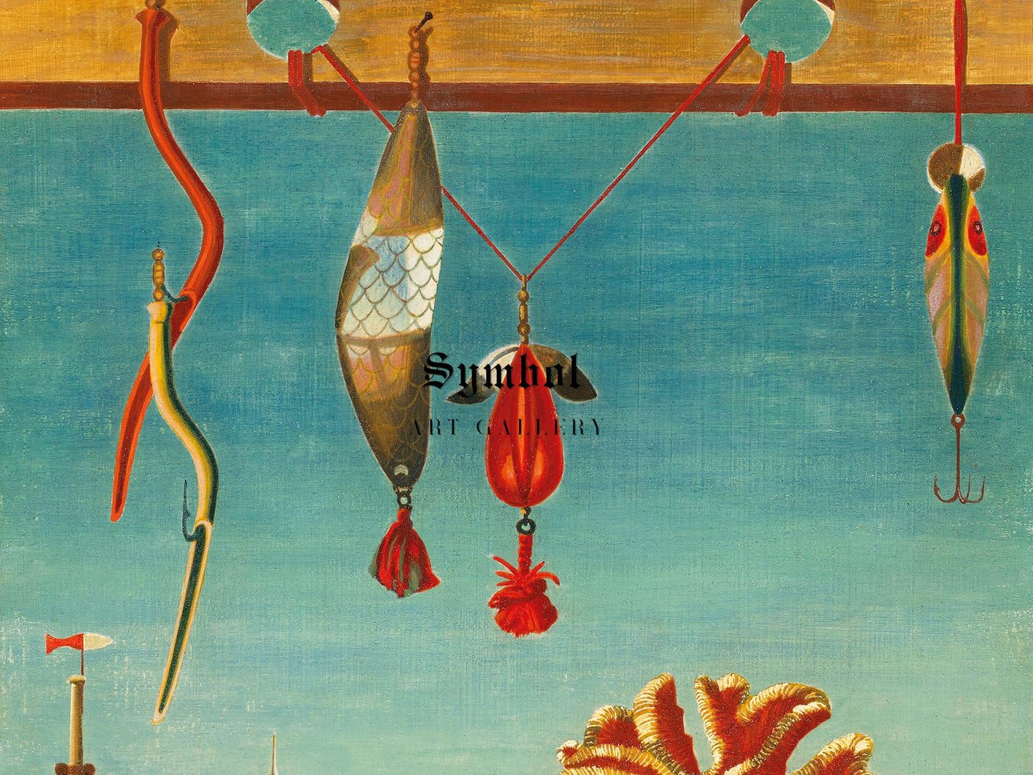 Les Plats du Jour by Edward Wadsworth 1938, Wall Art Print, Fine Art Reproduction, Museum Quality Decor, Poster