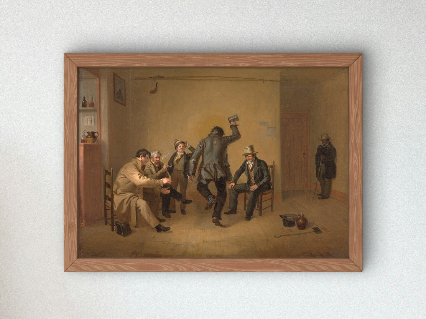 Bar room Scene by William Sidney Mount 1835, Wall Art Print, Fine Art Reproduction, Museum Quality Decor, Poster