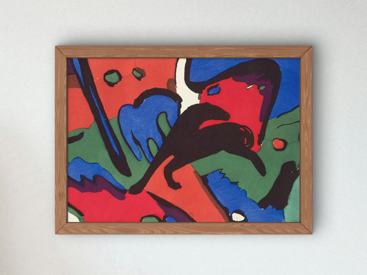 The Blue Rider by Wassily Kandinsky 1912, Wall Art Print, Fine Art Reproduction, Museum Quality Decor, Poster
