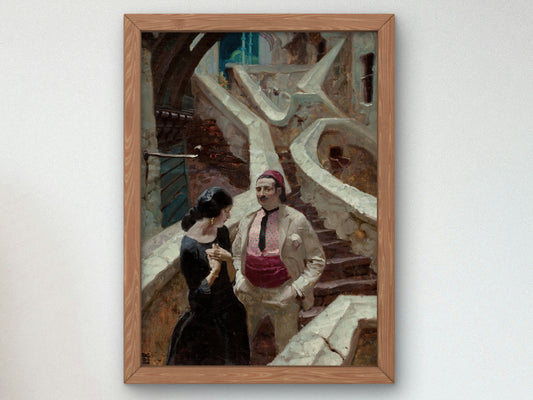 City of Temptation by Dean Cornwell 1924, Wall Art Print, Fine Art Reproduction, Museum Quality Decor, Poster