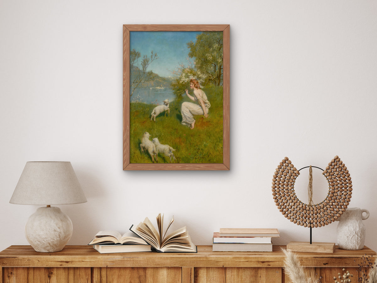 Woodland Nymph by John Collier, Wall Art Print, Fine Art Reproduction, Museum Quality Decor, Poster