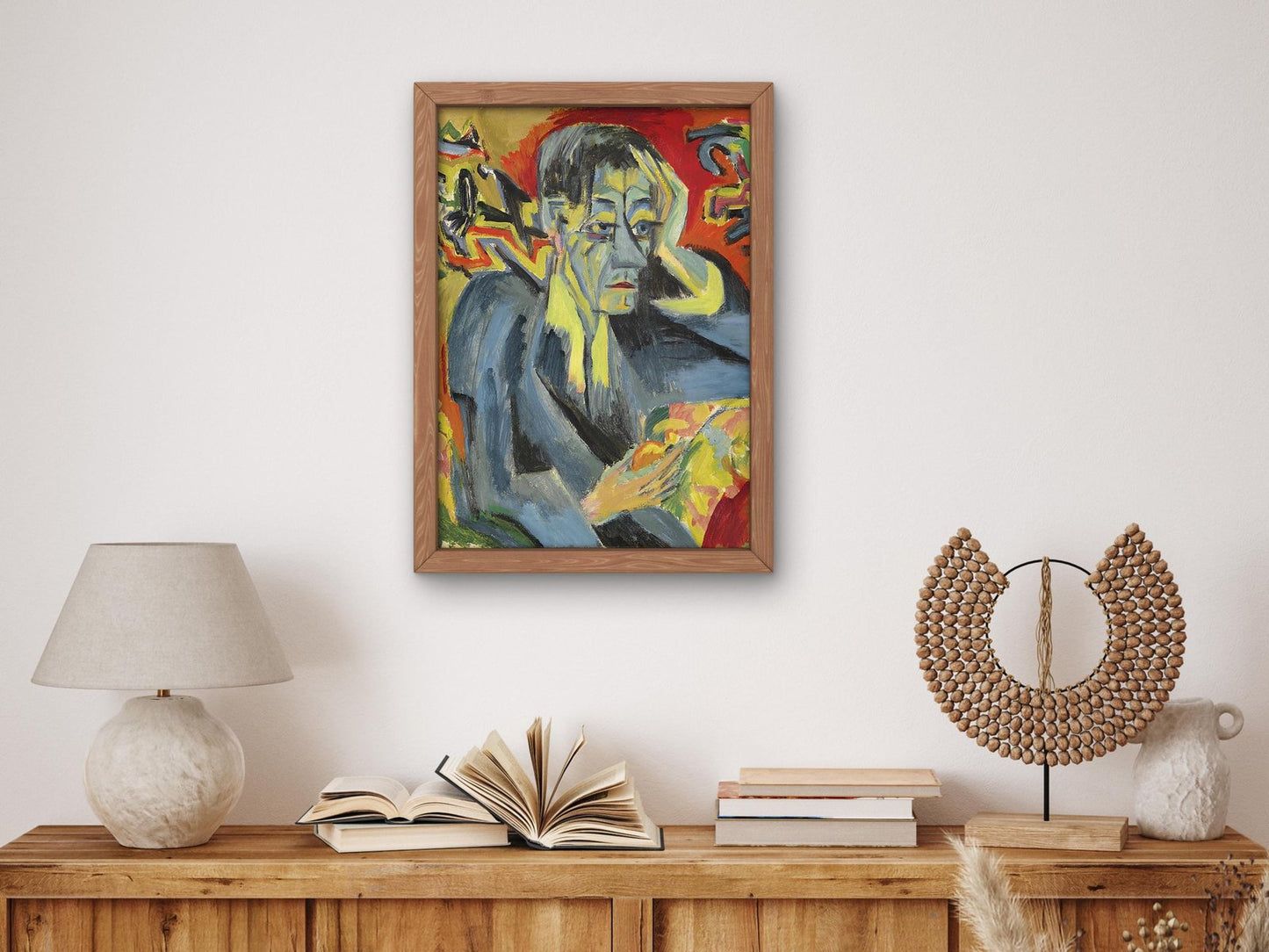 Bildnis des Dichters Frank by Ernst Ludwig Kirchner, 1922, Expressionism, fine art print